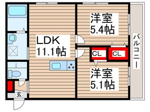 ミア流山の物件間取画像